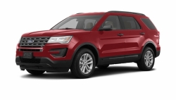 Ворсовые коврики в салон  Ford Explorer V (U502) 7 мест (2015 - 2018) Рестайлинг