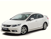 Ворсовые коврики в салон  Honda Civic IX (седан) (2011 - 2016)