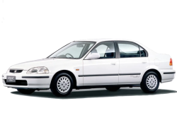 Ворсовые коврики в салон  Honda Civic VI Правый руль (1995 - 2000)