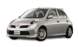 Ворсовые коврики в салон  Nissan March (K12) Левый руль (2002 - 2010)