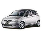 Ворсовые коврики в салон  Toyota Yaris I (XP10) (1999 - 2005)